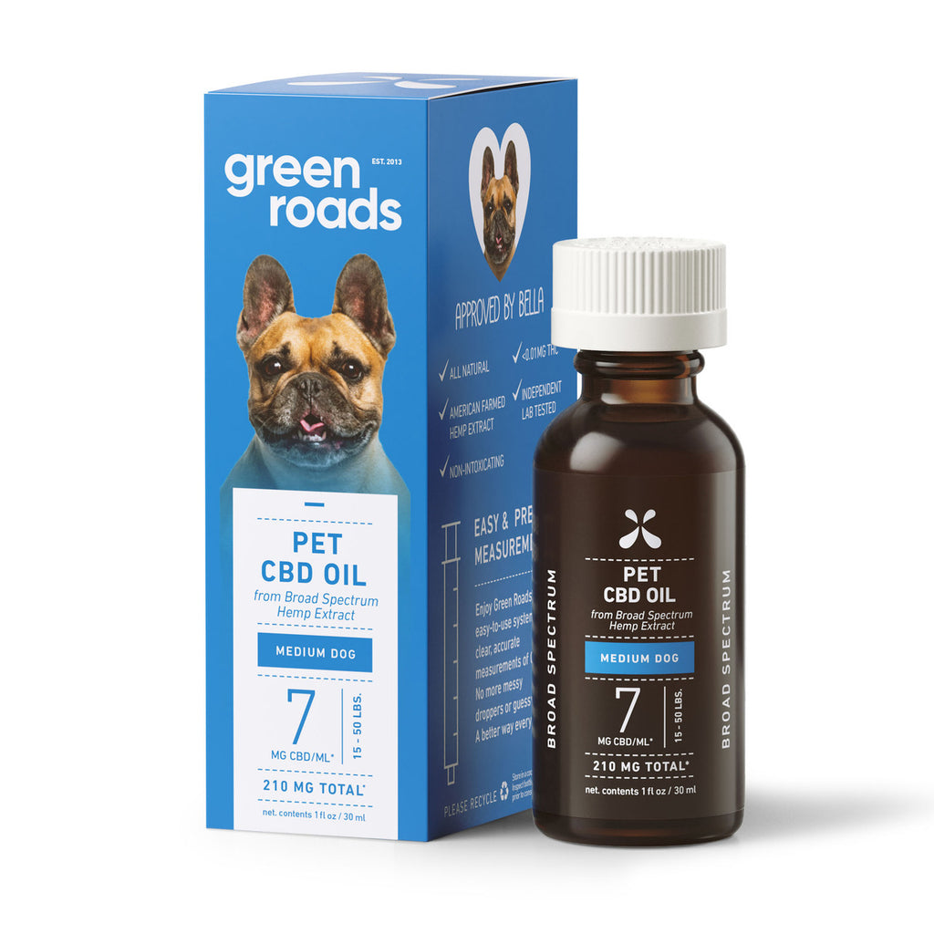 Green Roads Medium Dog CBD Oil | Pets CBD Tinctures | Pets CBD Wellnes