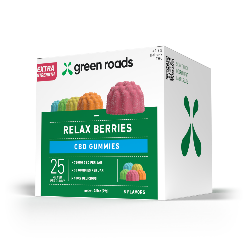 Green Roads Relax Berries 750mg | Broad Spectrum CBD gummies