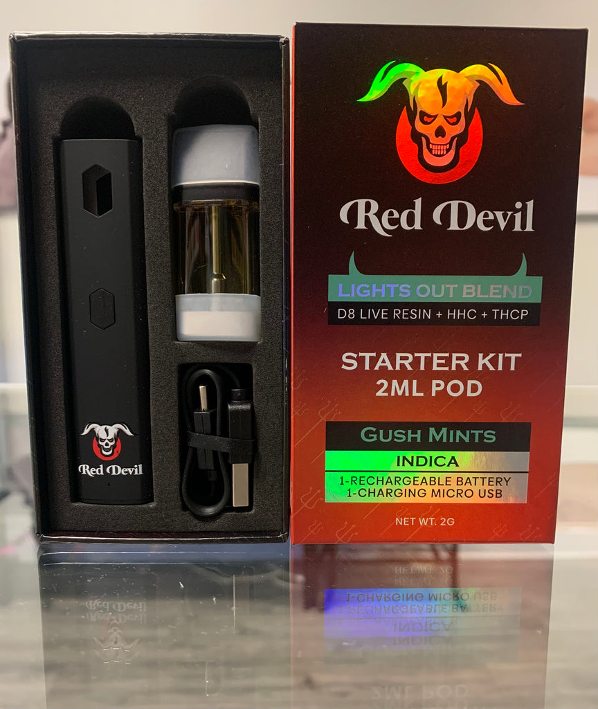 Red Devil Lights Out Blend Starter Kit 2ML | HHC | TCHP | Delta 8